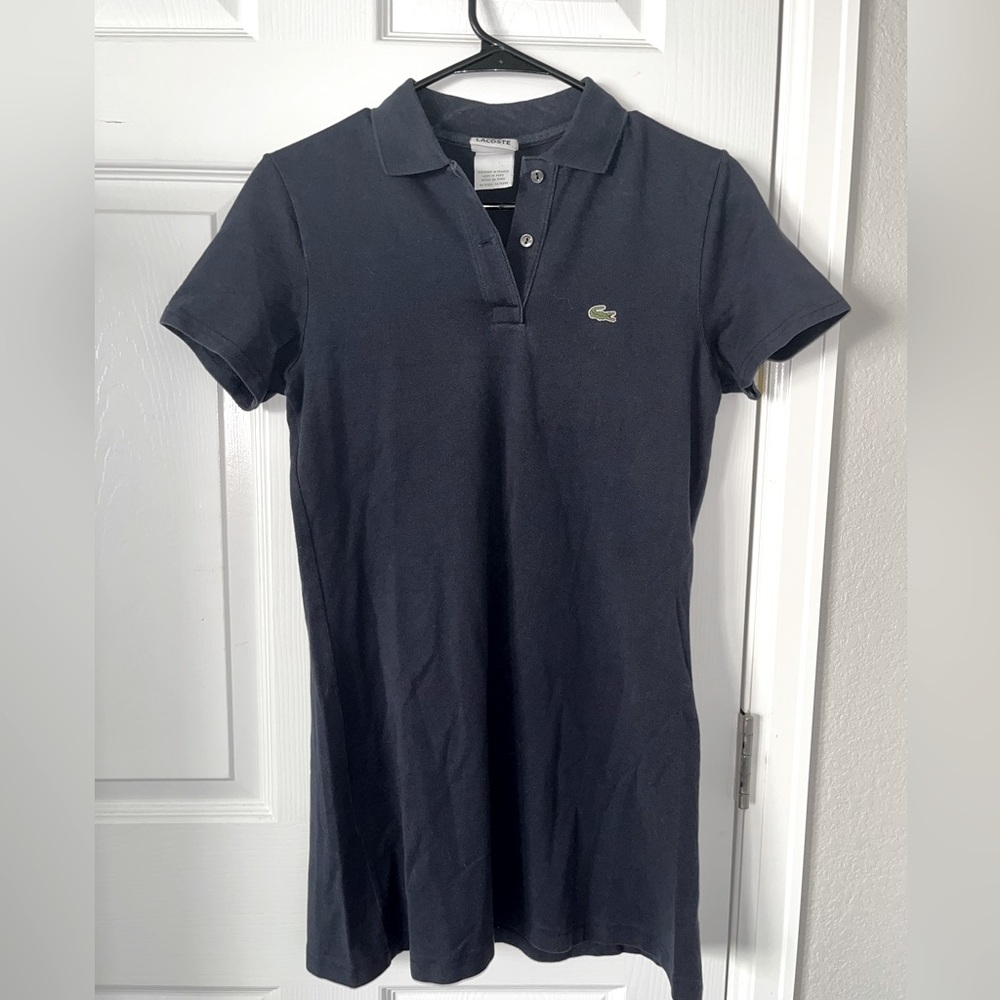 Lacoste Polo Mini Navy Blue Dress, size xs